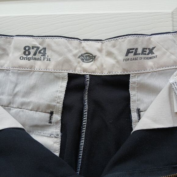 Dickies Mens 874 Original Fit Flex Work Pants 32x32 black classic quality skater - Picture 6 of 14